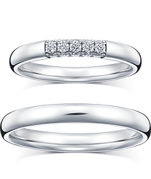 THREE SIDE スリーサイド(26PR15＆29PR) 485,100 円(税込) 結婚指輪