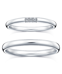 THREE SIDE スリーサイド(19PR9＆24PR) 426,800 円(税込) 結婚指輪